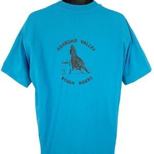 Pahrump Valley Rough Riders T Shirt Vintage 80s Rodeo Cowboy Western Mens XL
